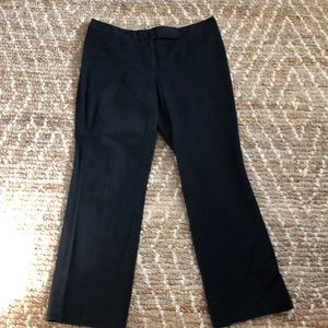 Facconable straight-leg black slacks